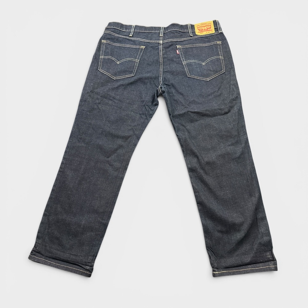 Levi's 541 Athletic Taper Jeans Mens 40x30 Indigo Blue Dark Wash Stretch Denim